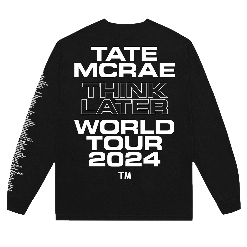 Tate McRae - THINK LATER World Tour Long Sleeve Tee – Tate McRae AU