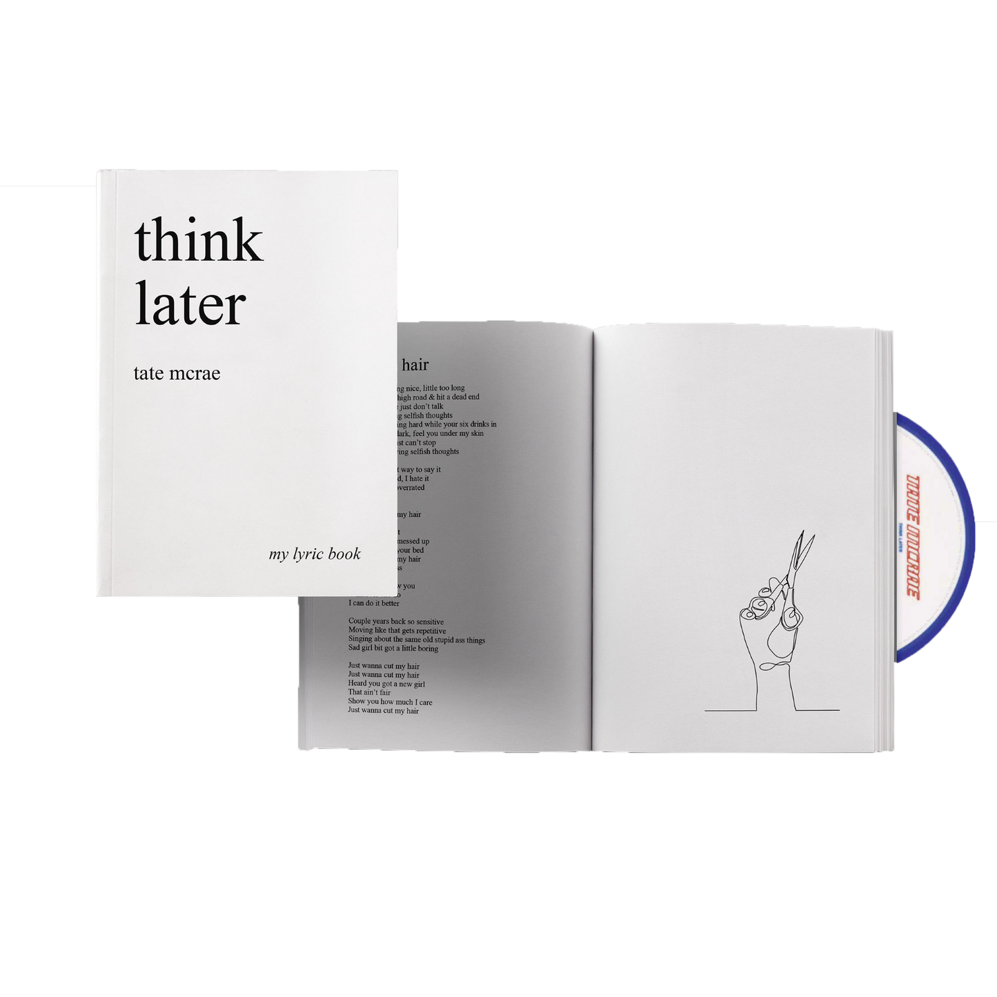 THINK LATER Lyric Book with CD